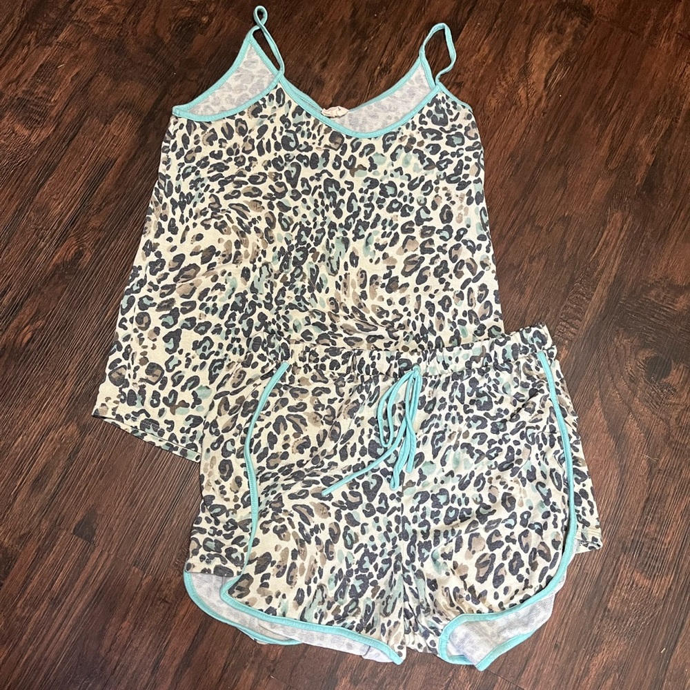 Leopard tank PJ set